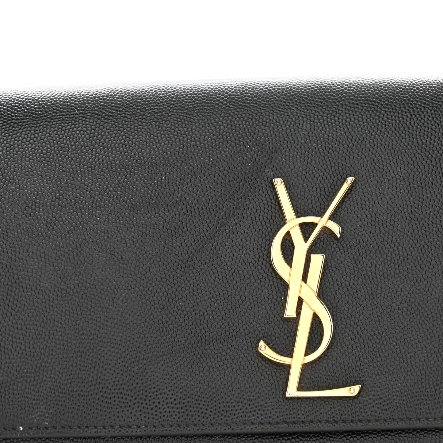 Grain De Poudre Monogram Cassandre Clutch Black