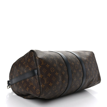 Louis Vuitton Monogram Macassar Keepall Bandouliere 45 4 of 11
