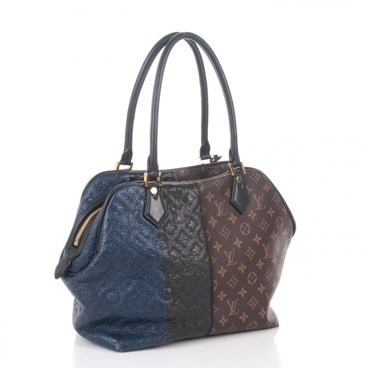 Louis Vuitton Monogram Stripes Medium Bag Marine 3 of 7