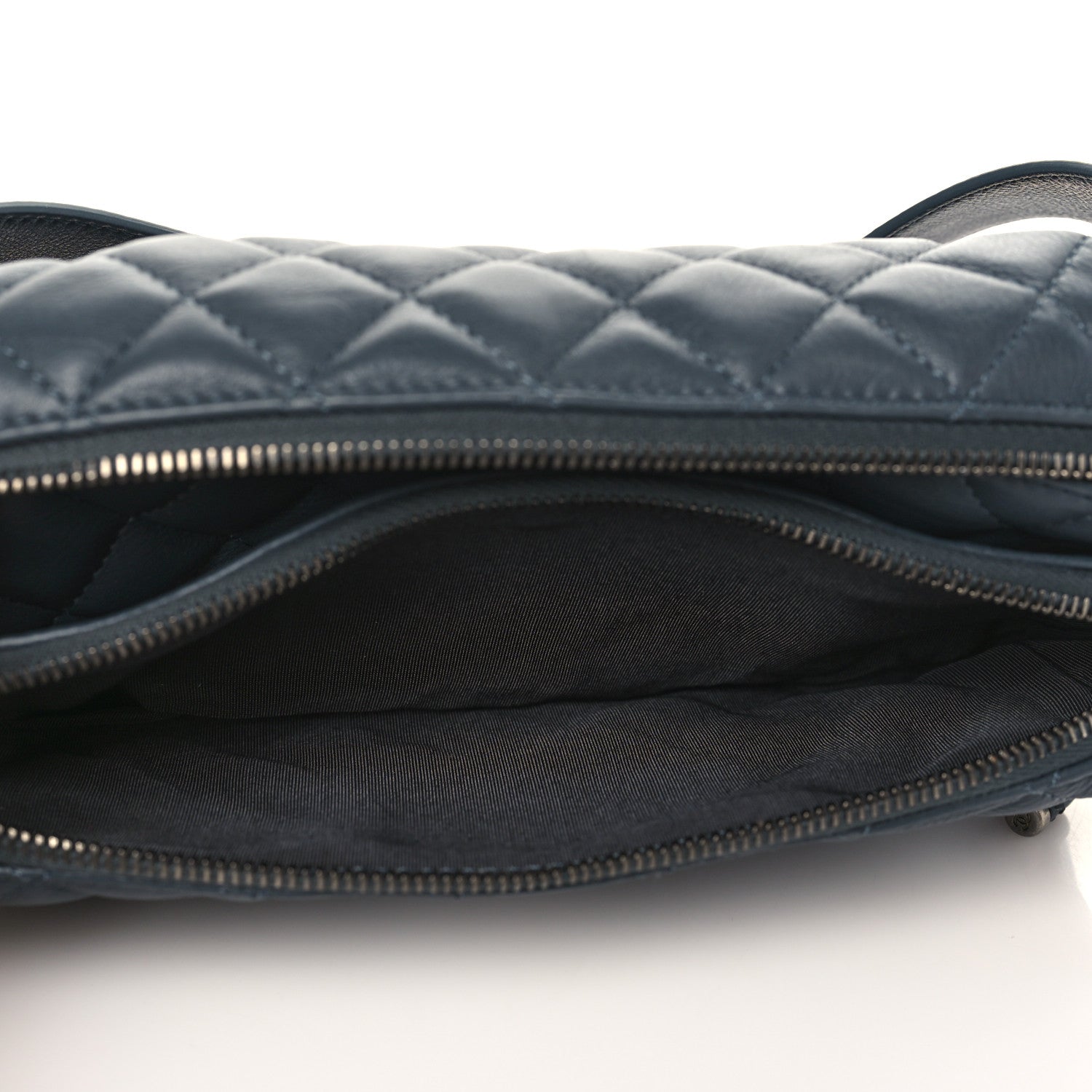 Chanel Calfskin Quilted Waist Bag Dark Grey 4 of 9