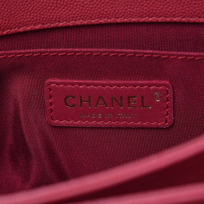 Chanel Grained Calfskin Stitched Small Enamel CC Flap Bag Pink 7 of 8