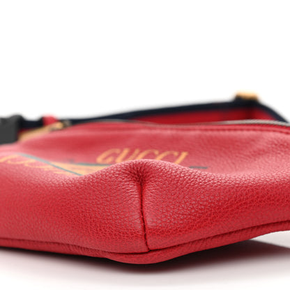 Gucci Grained Calfskin Small Logo Belt Bag Hibiscus Red 9 of 9