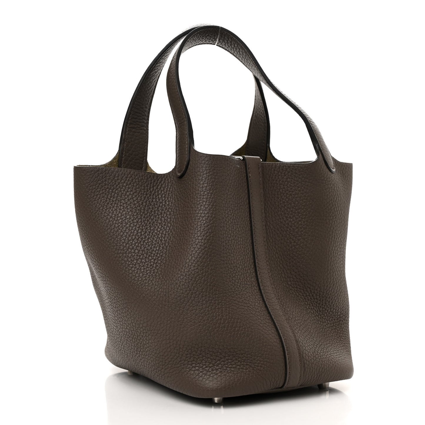 Taurillon Clemence Picotin Lock 18 PM Etain