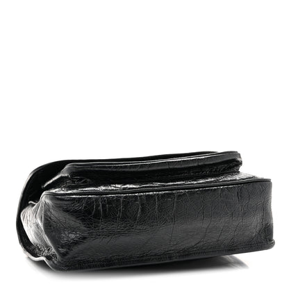 Saint Laurent Crinkled Calfskin Matelasse Monogram Large Niki Chain Satchel Black 4 of 13