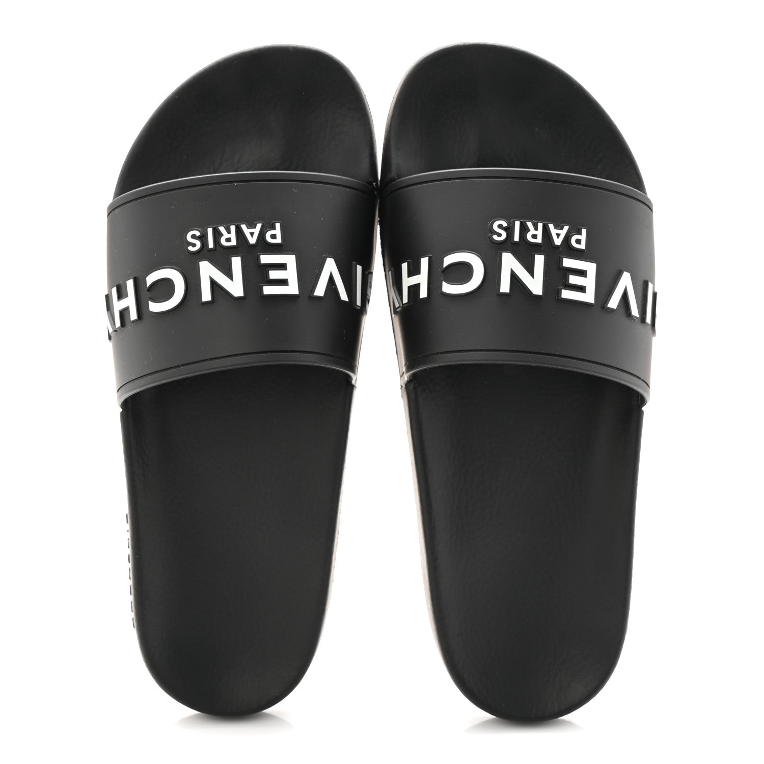 Givenchy Rubber Logo Pool Slide Sandals 40 Black 2 of 10