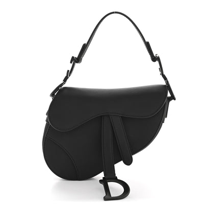 Christian Dior Ultra Matte Calfskin Mini Saddle Bag Black 1 of 12
