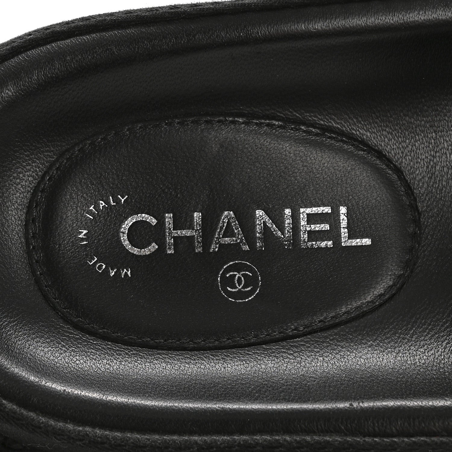 Chanel Mixed Fibers Velcro Dad Sandals 39 Black 8 of 10