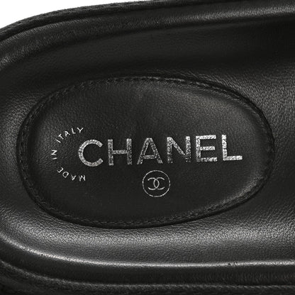 Chanel Mixed Fibers Velcro Dad Sandals 39 Black 8 of 10