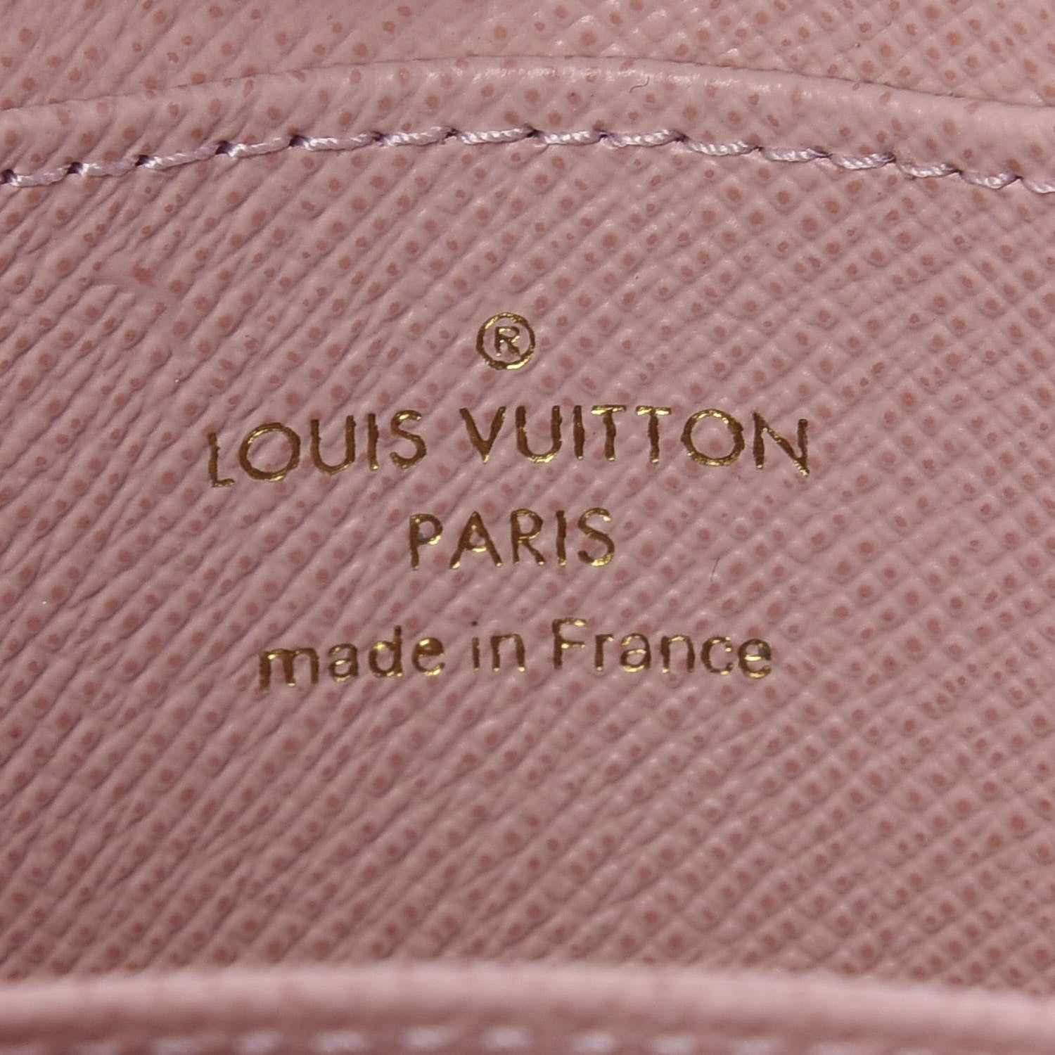 Louis Vuitton Damier Ebene Studded Zippy Coin Purse Rose Ballerine 5 of 7