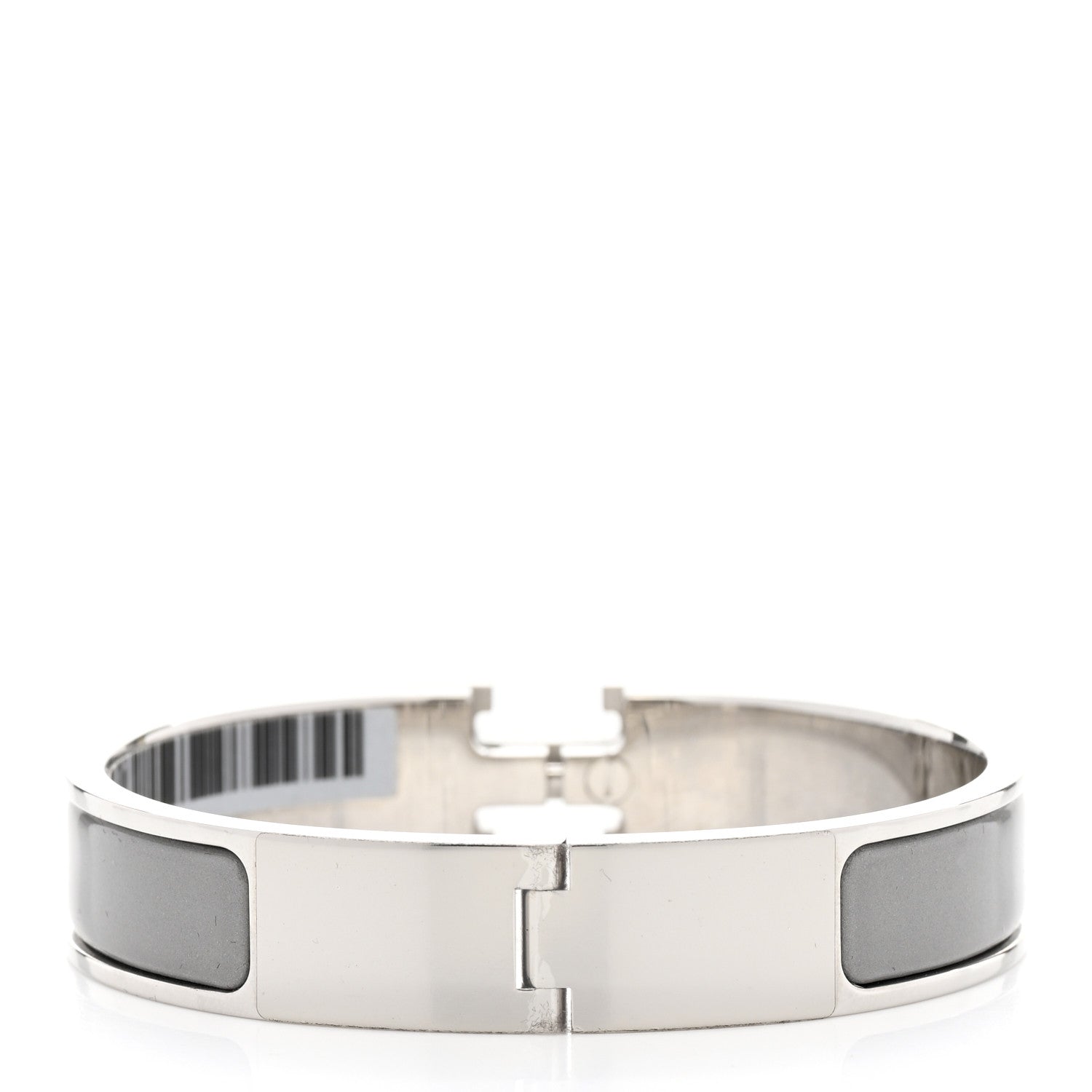Hermes Enamel Narrow Clic Clac H Bracelet PM Gris Macadam 3 of 8