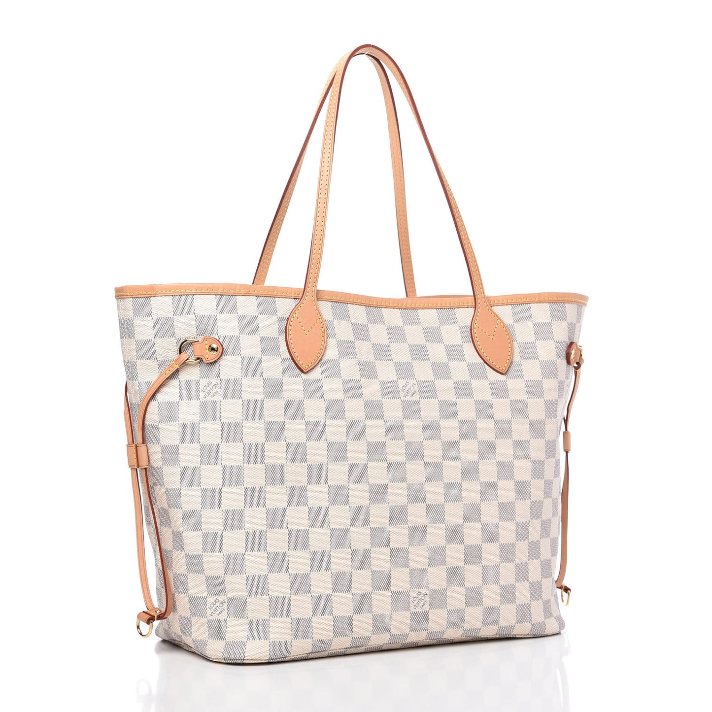 Damier Azur Neo Neverfull MM Rose Ballerine
