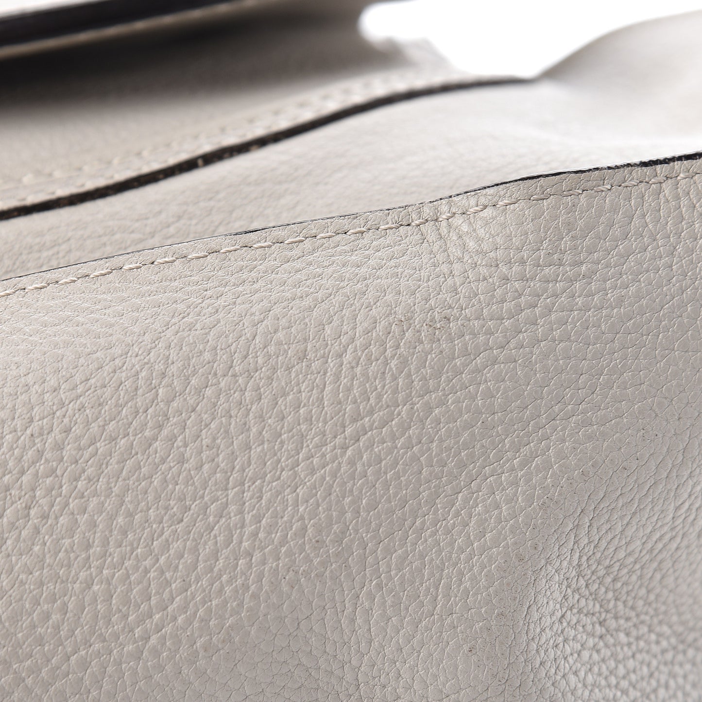 Calfskin Large Marcie Satchel Dove