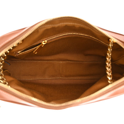 Celine Triomphe Canvas Calfskin Medium Patapans Tan 5 of 10