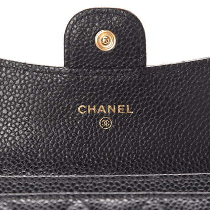 Chanel Caviar Quilted Flap Card Holder Wallet Black 6 of 9