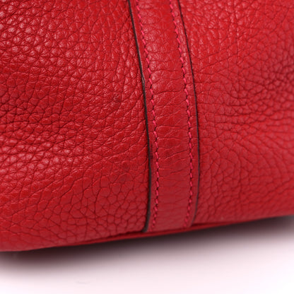 Hermes Taurillon Clemence Picotin Lock 18 PM Rouge Casaque 12 of 13