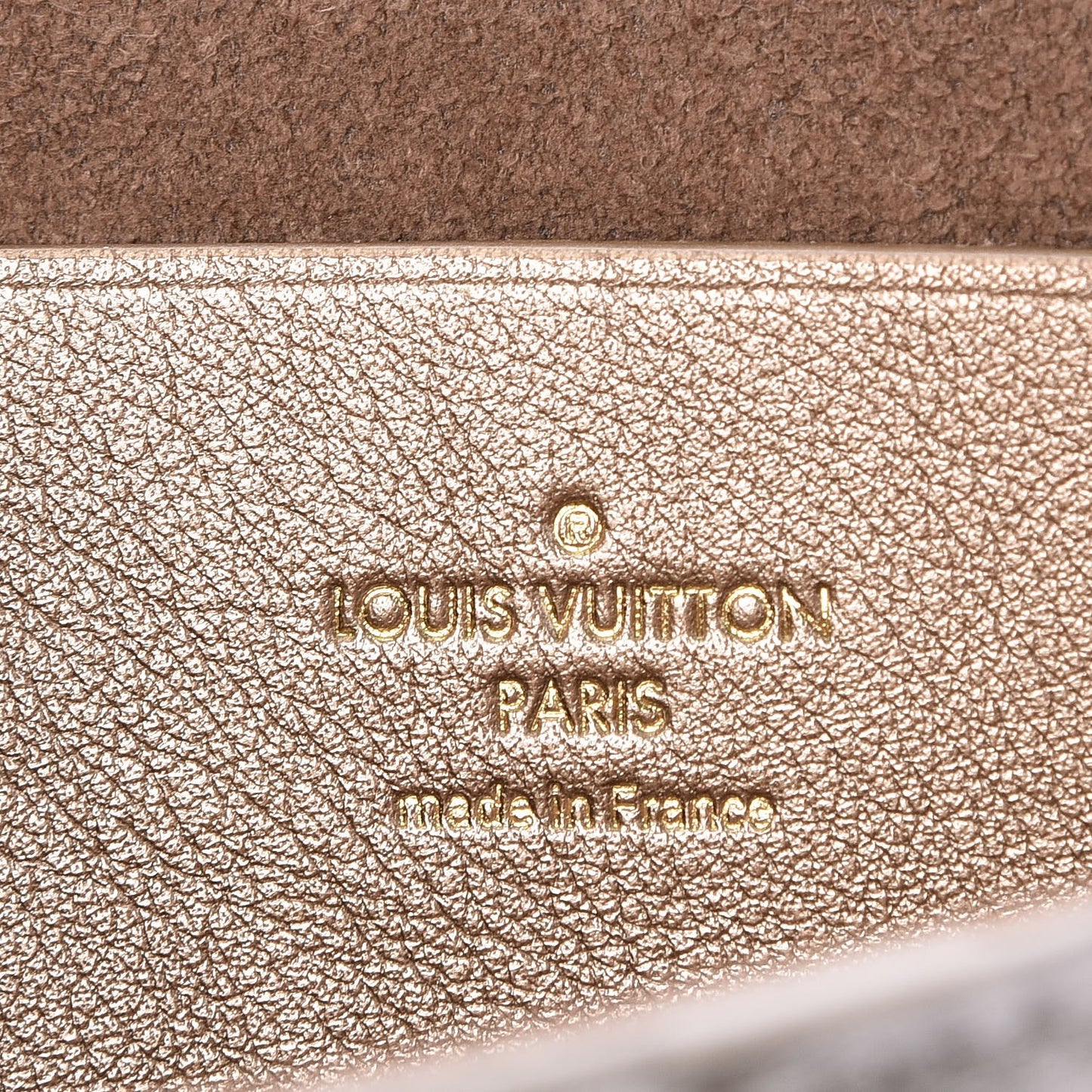 Metallic Calfskin Love Note Gold Silver