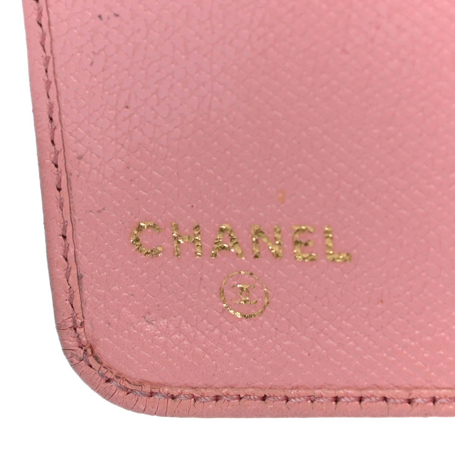Chanel Grained Calfskin CC Button Pocket Agenda Cover Pink 6 of 28