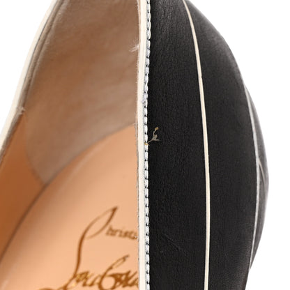 Christian Louboutin Calfskin Undessin Alta 120 Pumps 39 Black White 8 of 13