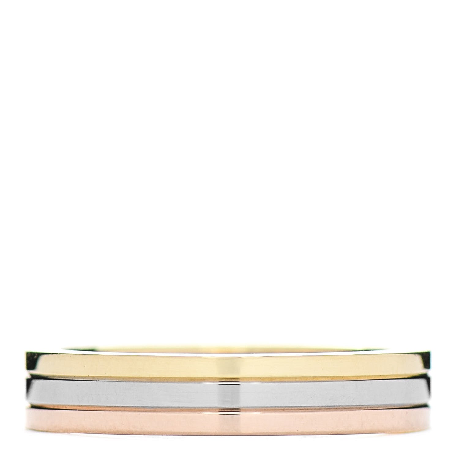 Cartier 18K Pink White Yellow Gold 3.5mm Vendome Louis Cartier Wedding Band Ring 46 3.75 1 of 5