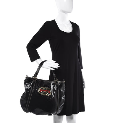 Gucci Dialux Medium Britt Tote Black 2 of 7