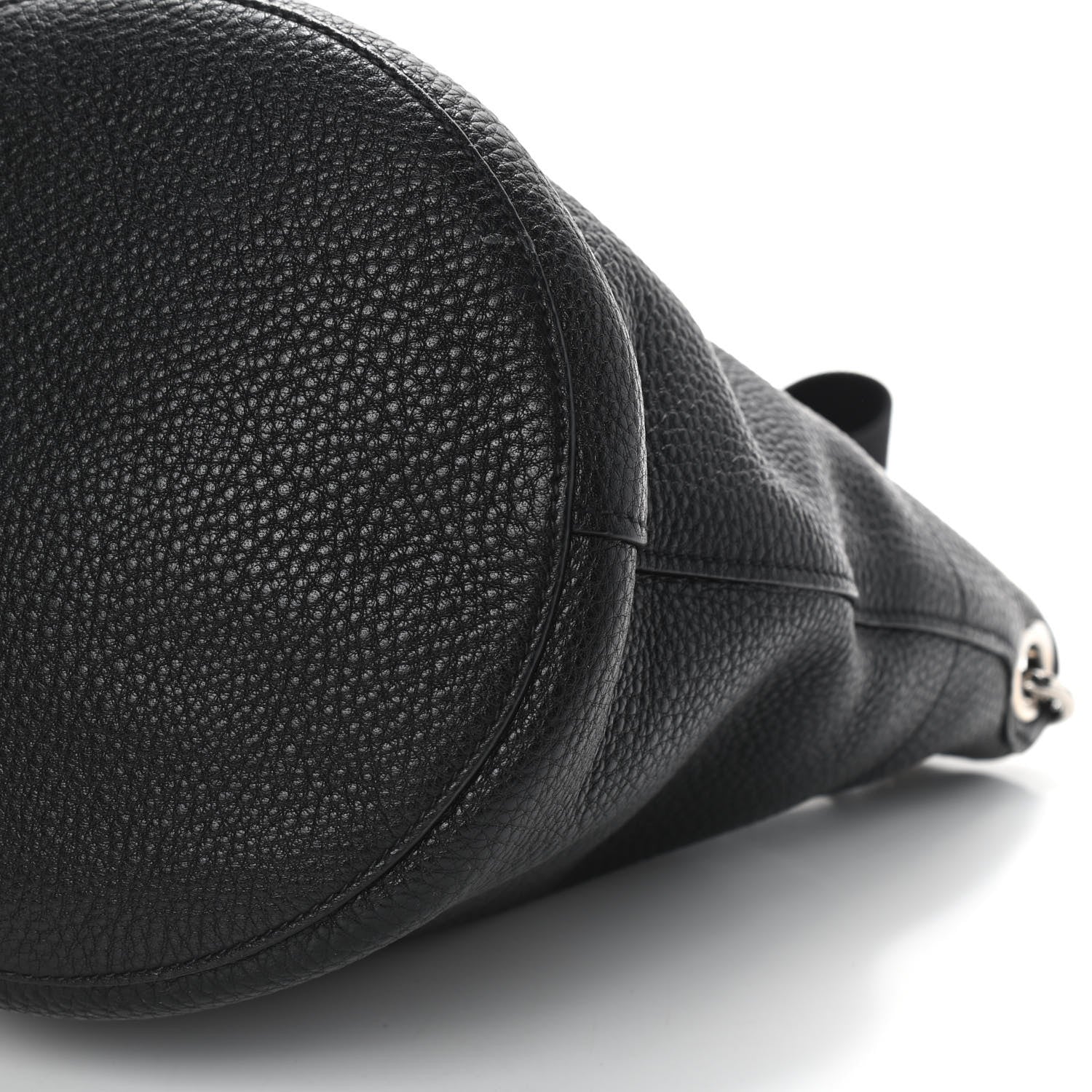 Prada Vitello Daino Bucket Bag Black 8 of 8