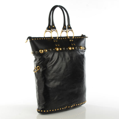 Gucci Calfskin Large Babouska Tote Black 3 of 7