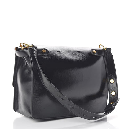 Fendi Agnello Old Shine Large Kan U Shoulder Bag Black 3 of 9