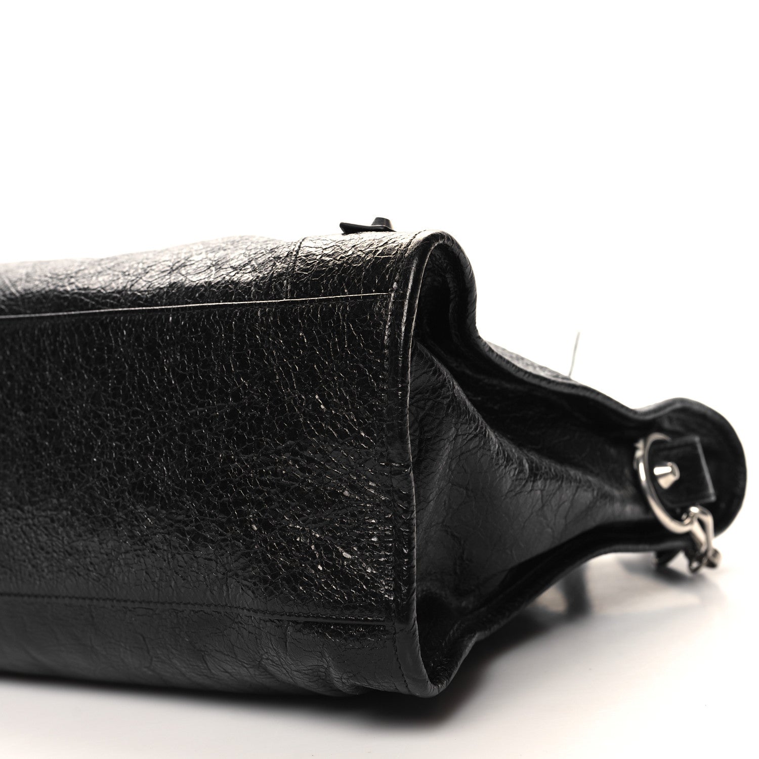 Balenciaga Agneau Arena Silver Hardware Medium Le City Black 10 of 10