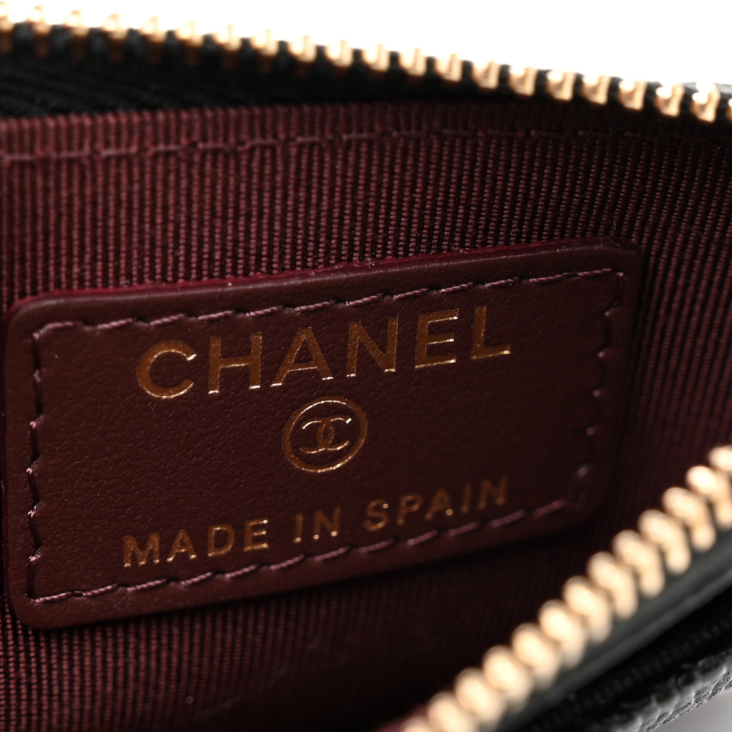 Chanel Caviar Quilted CC Zip Card Holder Black 6 of 8