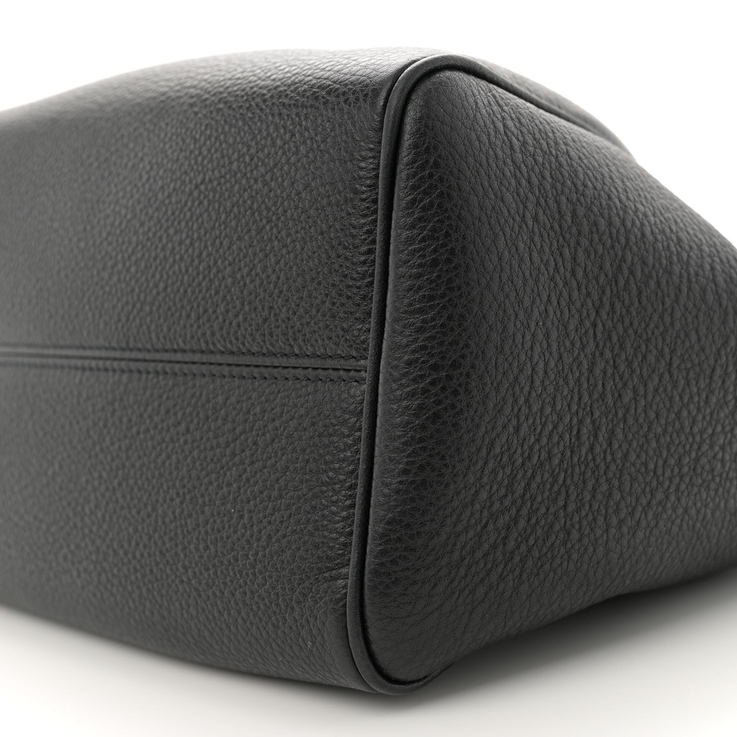 Celine Calfskin Cuir Small Triomphe Cabas Drawstring Black 1656654