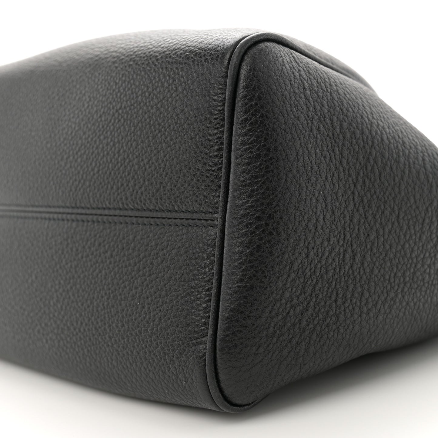 Calfskin Cuir Small Triomphe Cabas Drawstring Black