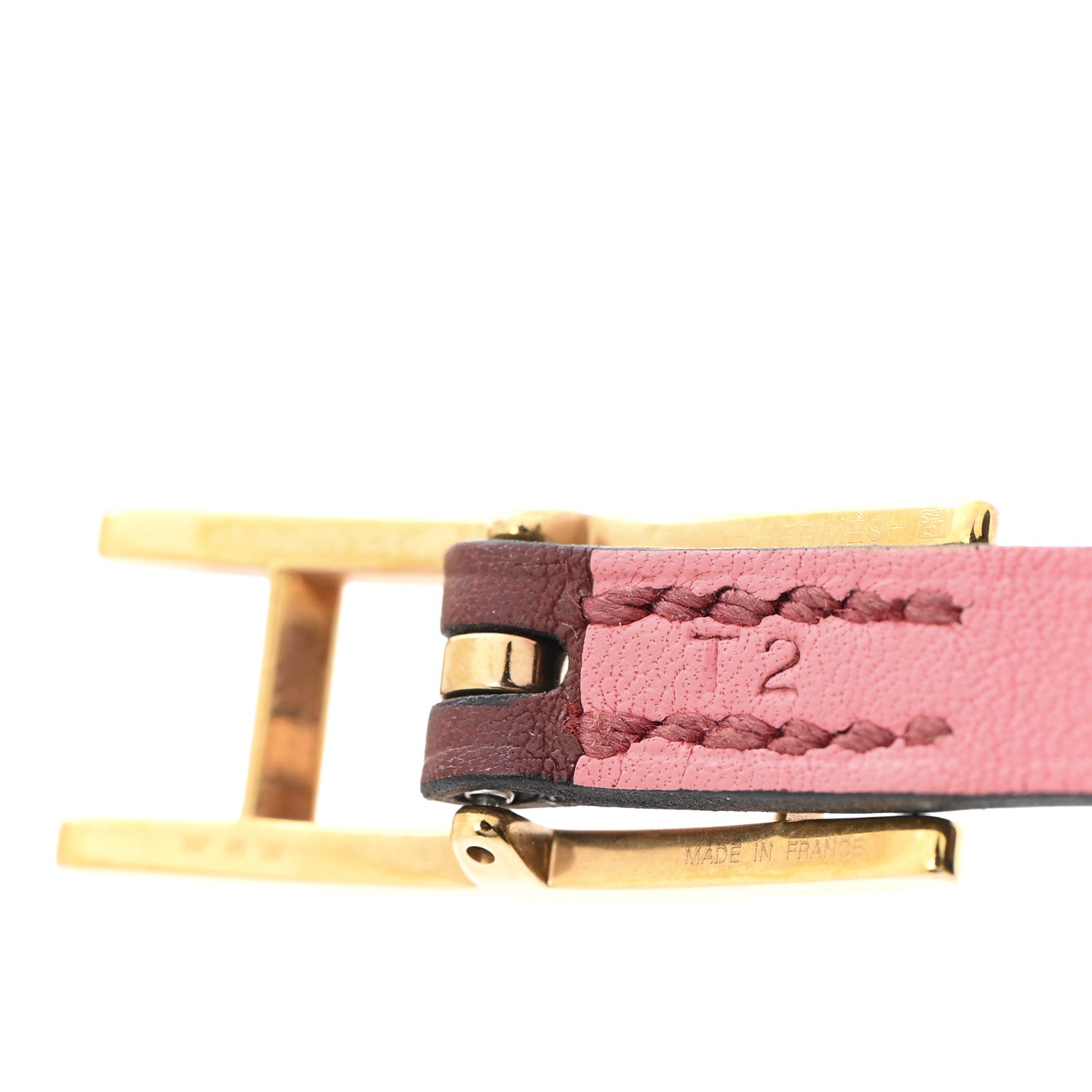 Hermes Swift Behapi Double Tour Reversible Bracelet T2 Rose Mexico Rouge H 5 of 5