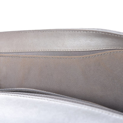 Chanel Metallic Calfskin Quilted New Medium Boy Flap Silver 10 of 14