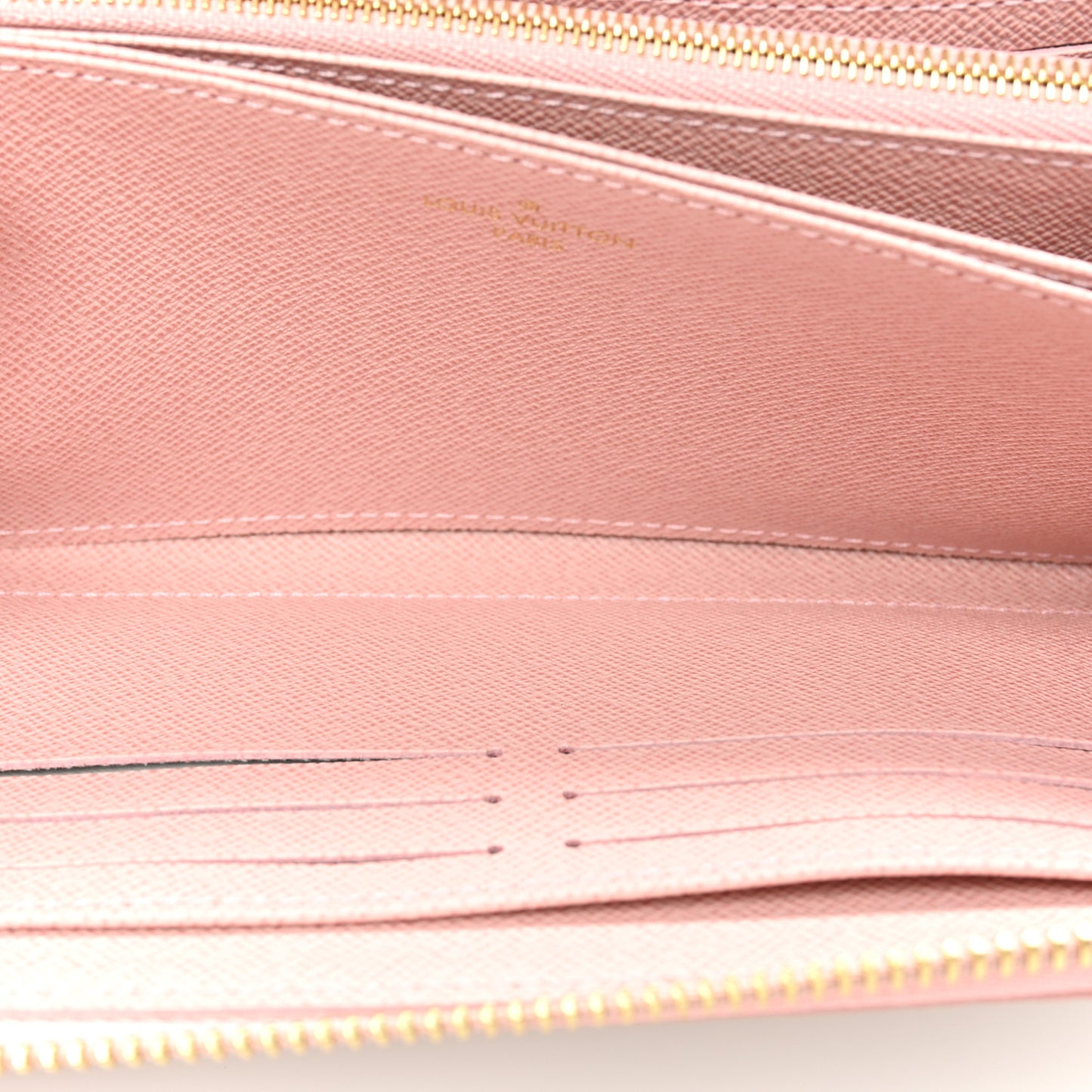 Damier Azur Clemence Wallet Rose Ballerine