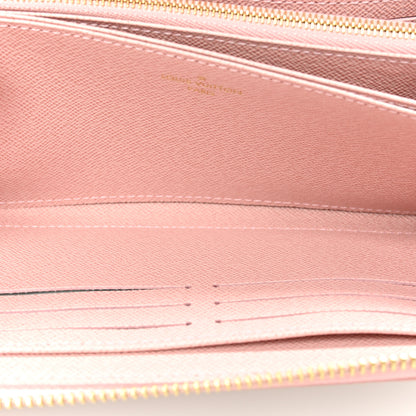 Louis Vuitton Damier Azur Clemence Wallet Rose Ballerine 9 of 13