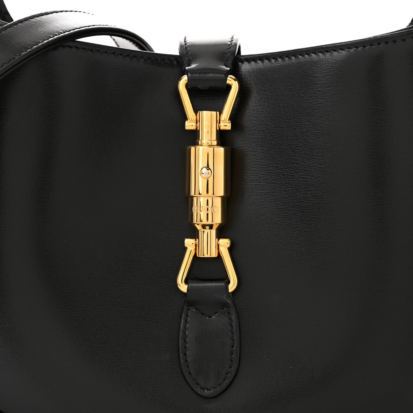 Boarded Dyana Lux Calfskin Small Jackie 1961 Hobo Black