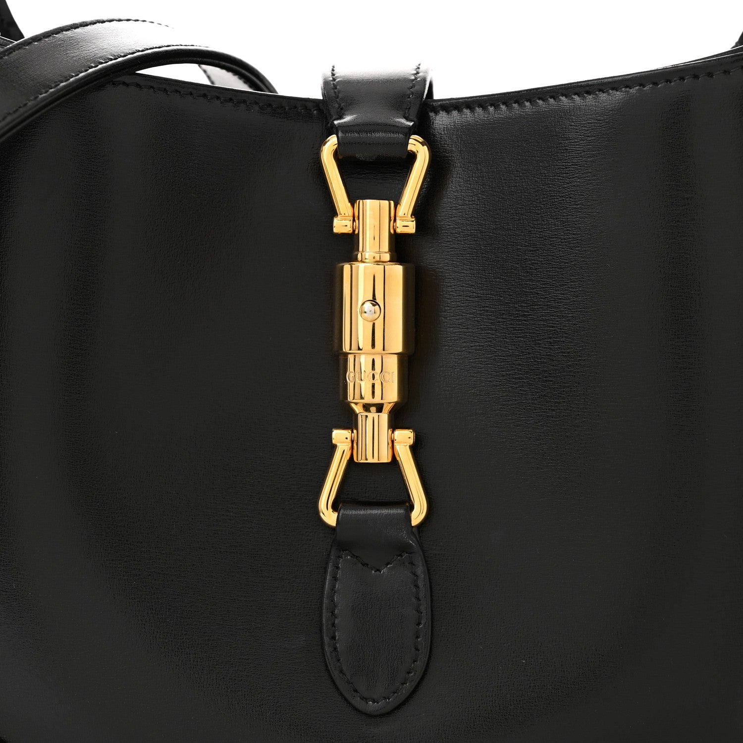 Gucci Boarded Dyana Lux Calfskin Small Jackie 1961 Hobo Black 8 of 10