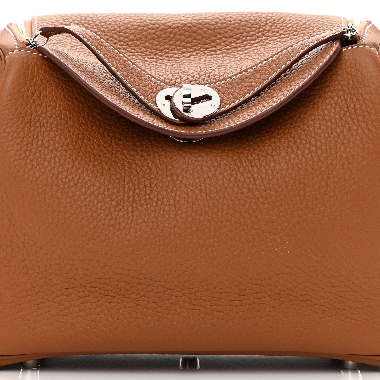 Hermes Taurillon Clemence Lindy 26 Gold 8 of 12