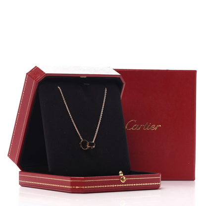 Cartier 18K Pink Gold Interlocking LOVE Necklace 7 of 8