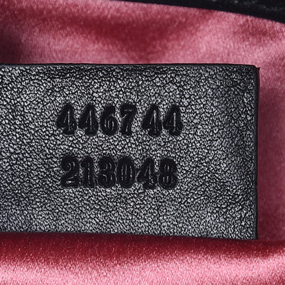 Gucci Velvet Matelasse Mini GG Marmont Shoulder Bag Black 7 of 8