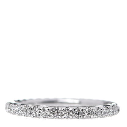 David Yurman 18K White Gold Diamond 2mm Cable Collectibles Band Ring 52 6 1 of 5