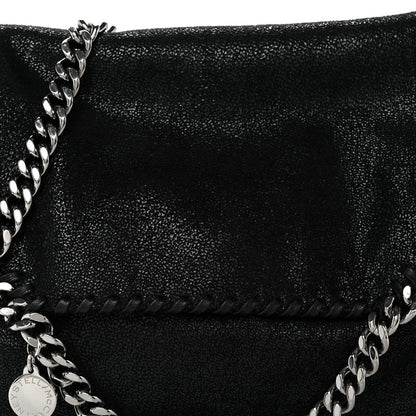 Stella McCartney Shaggy Deer Mini Falabella Fold Over Tote Black 8 of 10