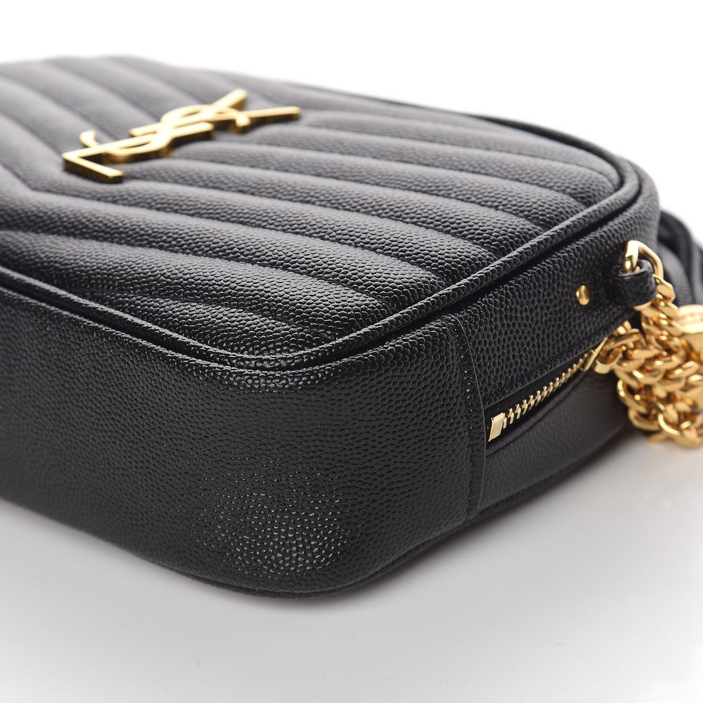 Grain De Poudre Matelasse Monogram Mini Lou Camera Bag Black
