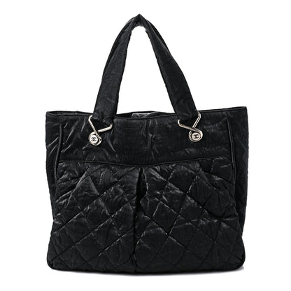 Chanel Crinkled Coated Canvas Le Marais Large Tote Black 1 of 16