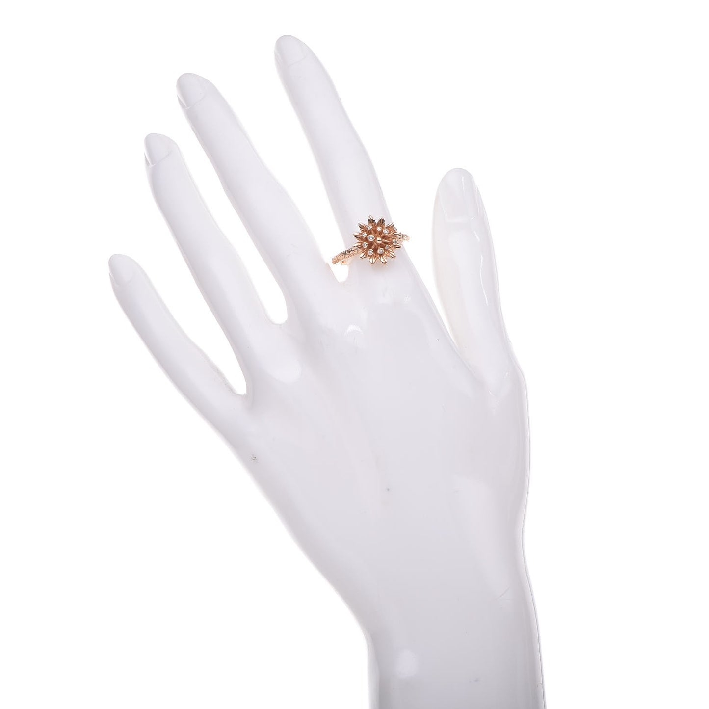 18K Rose Gold Diamond Flora Ring 52 6