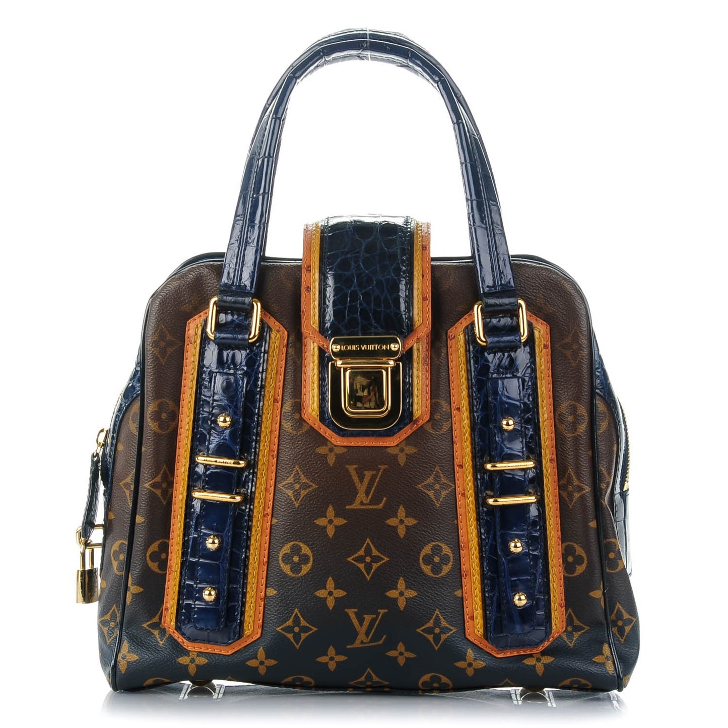 Crocodile Ostrich Ayers Monogram Mirage Delft Navy