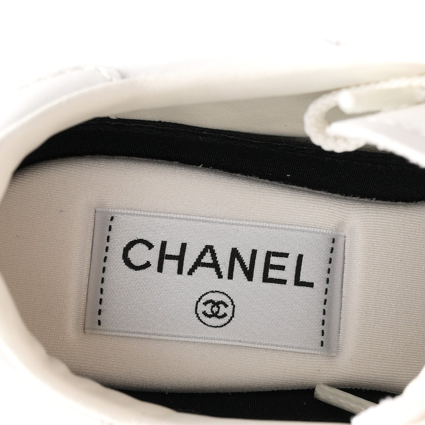 Calfskin CC Womens Sneakers 36 White