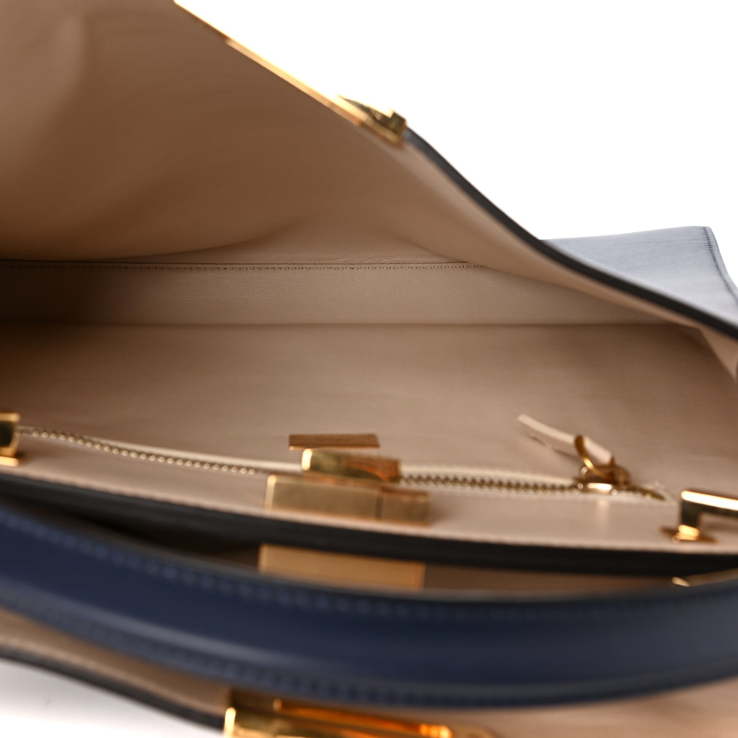 Vitello Large Peekaboo Iconic Essentially Satchel Blue