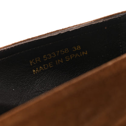 Saint Laurent Suede Monogram Espadrilles 38 Brown 8 of 8