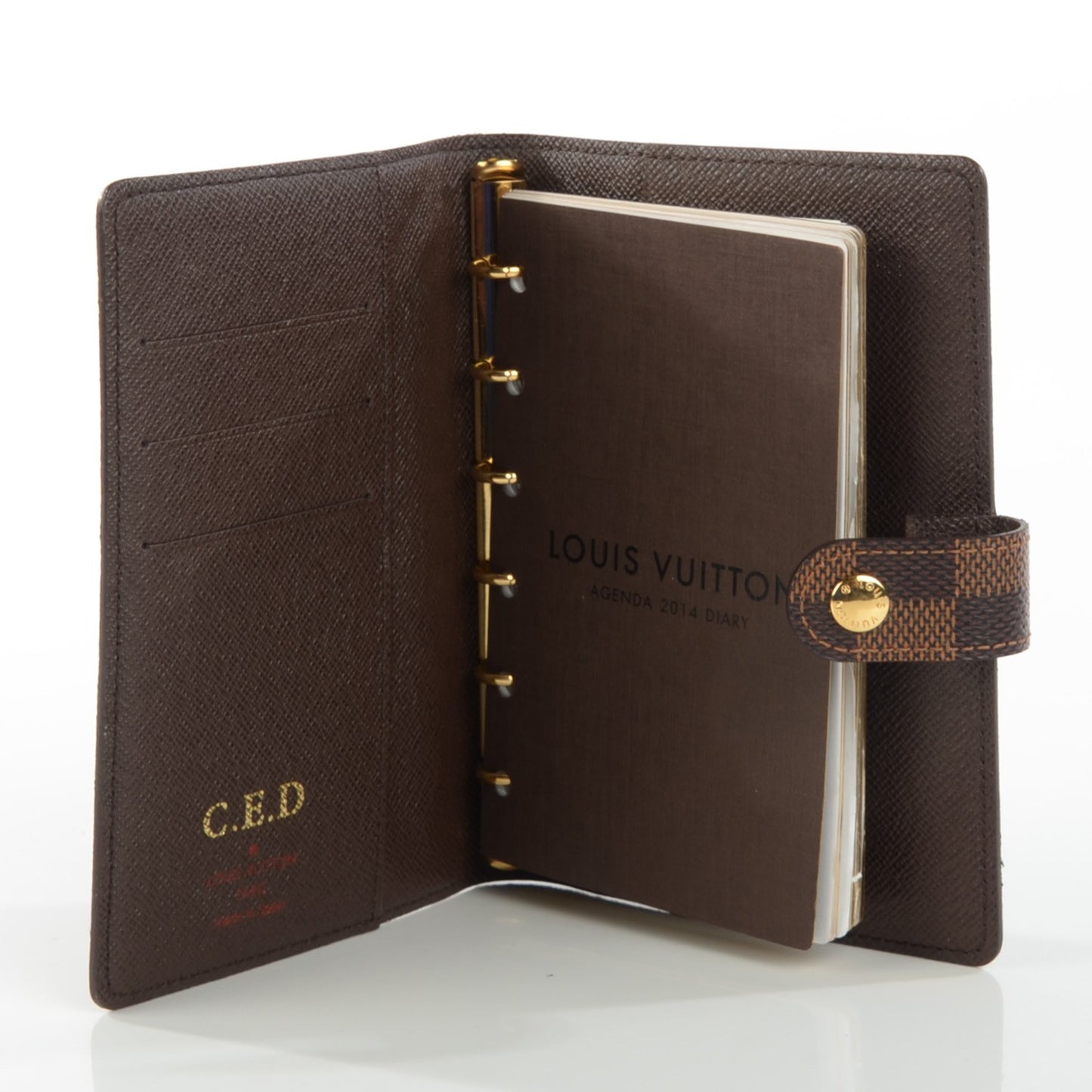 Damier Ebene Small Ring Agenda Cover